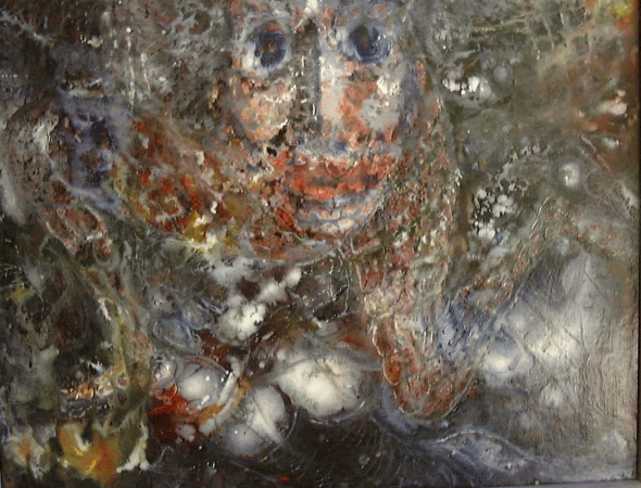Equivocal,28x22,acrylic on mason.