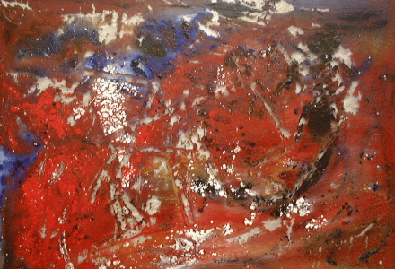 Jazz I,22x16,acrylic on glass