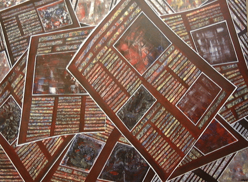 Newspaper Tomorrow's Edition,48x36,oil on canvas