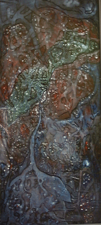 Still  - Plant I,23x11,acrylic on mason.