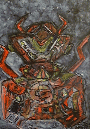 Snt. Stefil,11x8,acrylic on mason.