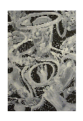 Saint M,28x22,gesso on canvas