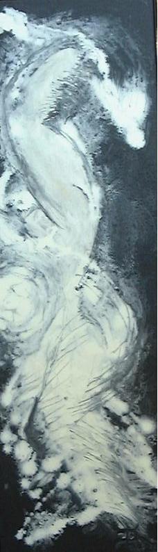 Oval, 18x28,  acrylic on canvas